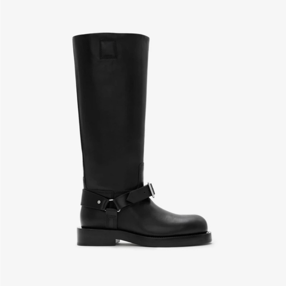 Burberry Saddle Leather Knee-High Boots